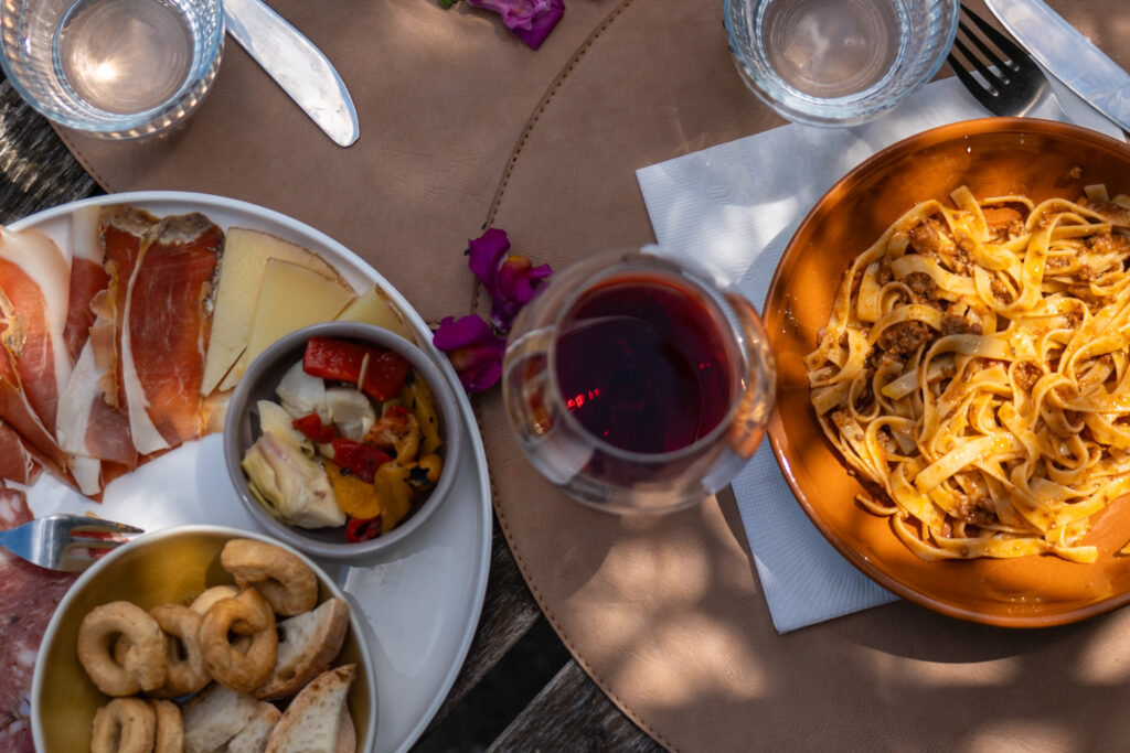 A Tuscan Light Lunch during the Wine Ride in Chianti Classico